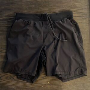 lululemon athletica Black Athletic Shorts Lightweight Elastic Waist